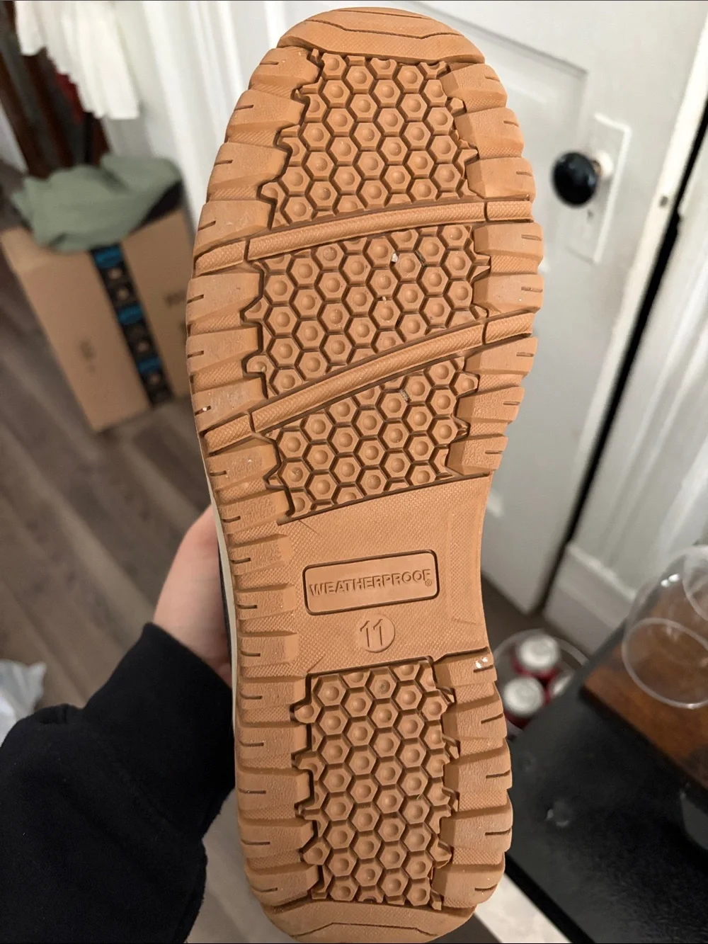 Men's Brown Waterproof Lace-Up Winter Boots
